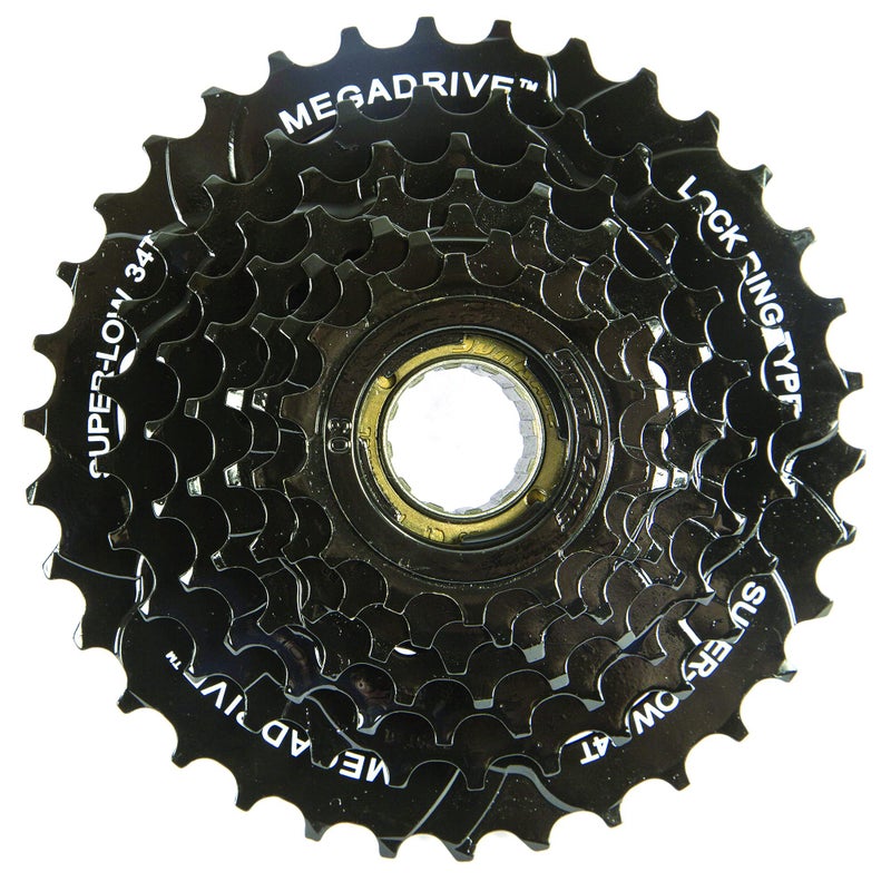 Sunrace MFM300-7 Speed 14-34T Black Freewheel Cassette Sprocket for 7 Speeds, Sports and Outdoor, Black